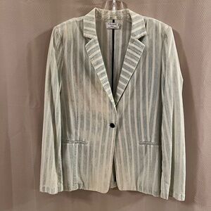 Frame Le Stripe Catalina Island Faded Cotton White/Blue Size L